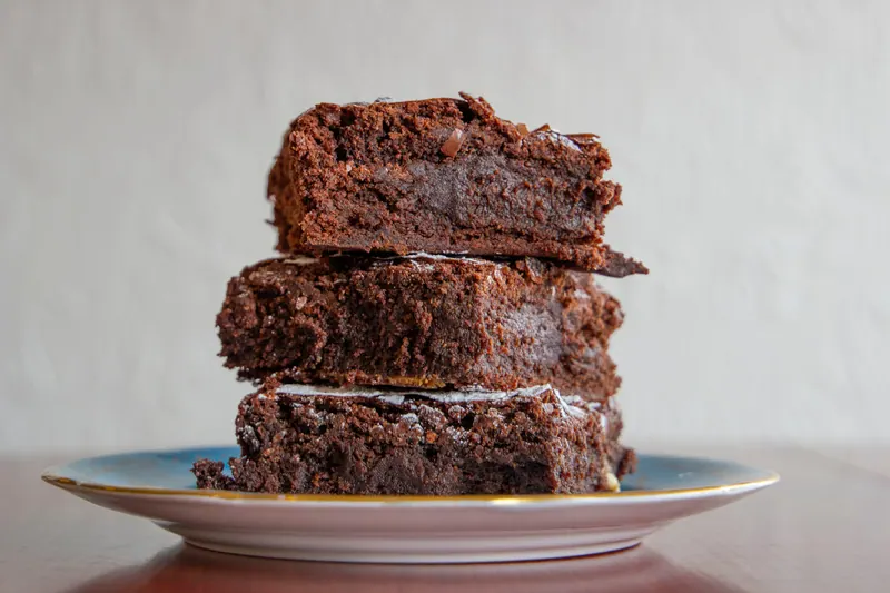 Homemade brownies from the Tea Room