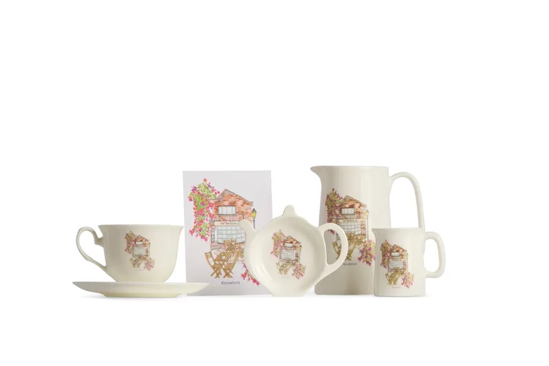 Illustrated Tea Room cups, mugs, jugs and gifts